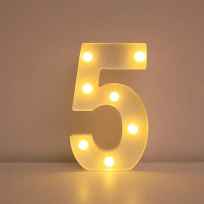 LED Alphabet Letter Name Lights for Elegant Wedding and Home Decor