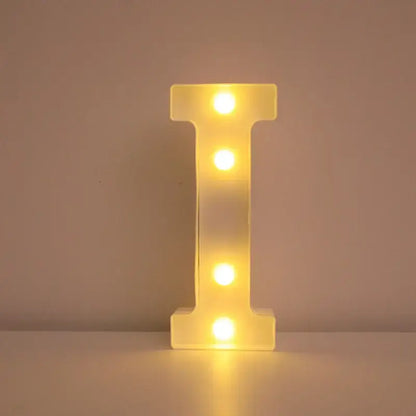 LED Alphabet Letter Name Lights for Elegant Wedding and Home Decor