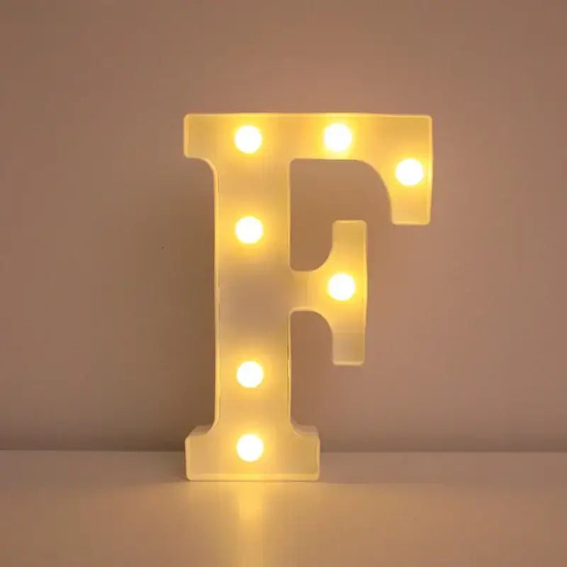 LED Alphabet Letter Name Lights for Elegant Wedding and Home Decor