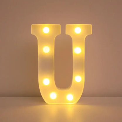 LED Alphabet Letter Name Lights for Elegant Wedding and Home Decor