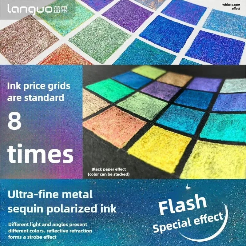 Unleash Your Creativity with the LANGUO Glitter Effects Gel Pen Set - 158 Dazzling Colors for Writing, Drawing, and Crafting!