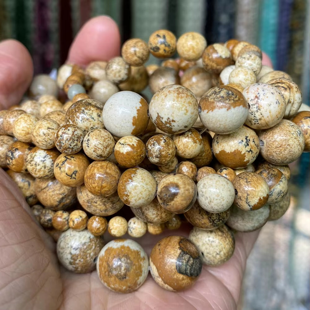 Vibrant Natural Stone Beads for Jewelry Making - Tiger Eye, Lava, Amazonite, Turquoise, Agate & Jasper in 4mm, 6mm, 8mm, 10mm Sizes for Stunning DIY Bracelets and Necklaces