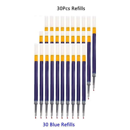 Elevate Your Writing with Our Premium Retractable Gel Pens Set – Choose from 13 or 30 Pcs in Bold Black, Vivid Red & Classic Blue Ink!