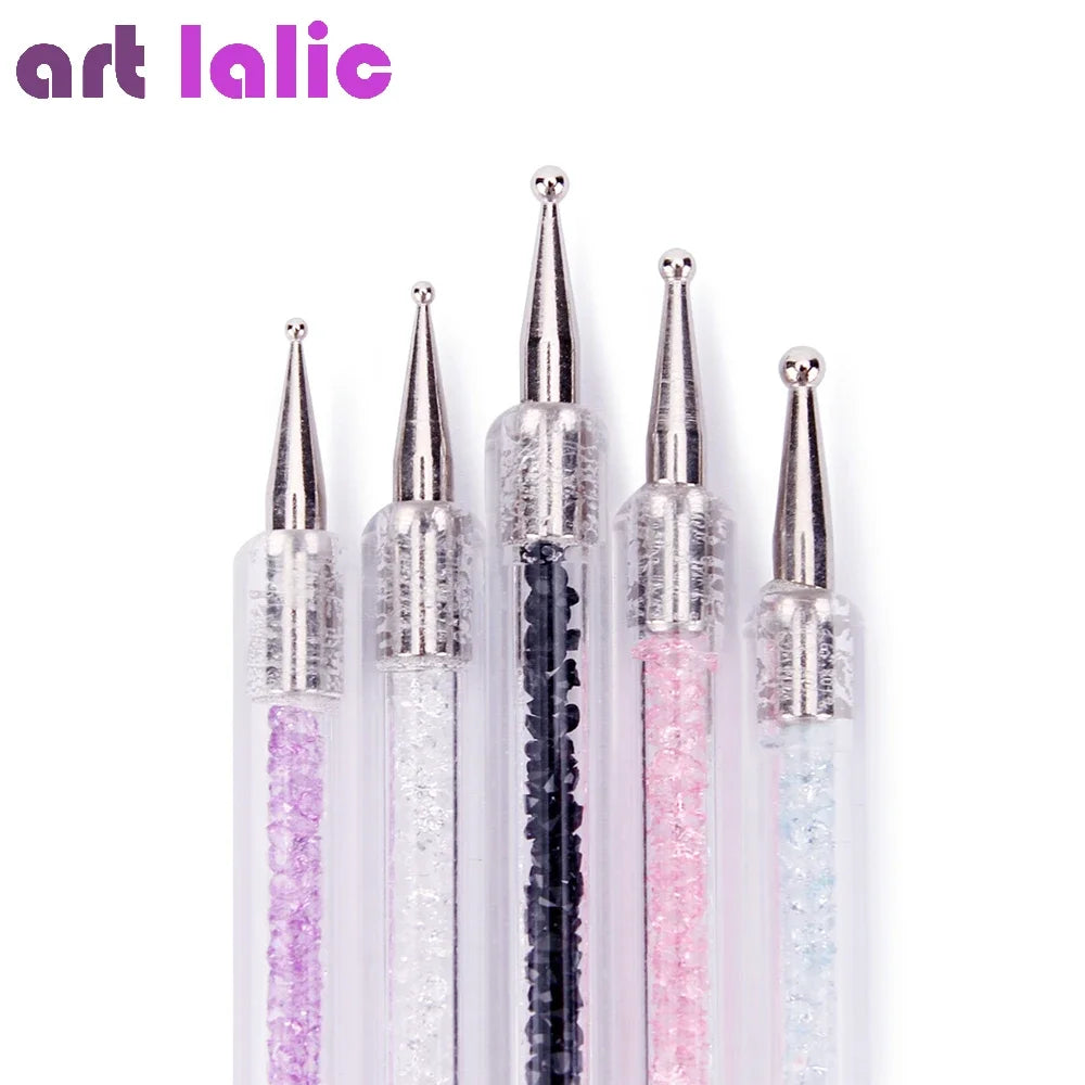 Elevate Your Nail Art with the Ultimate 5-Piece Dotting Pen Set - Dual-Ended Brushes for Flawless Designs