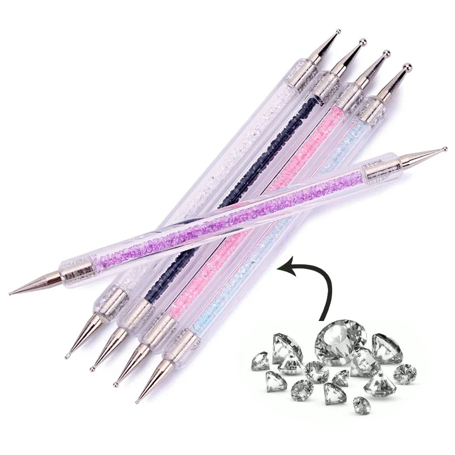 Elevate Your Nail Art with the Ultimate 5-Piece Dotting Pen Set - Dual-Ended Brushes for Flawless Designs