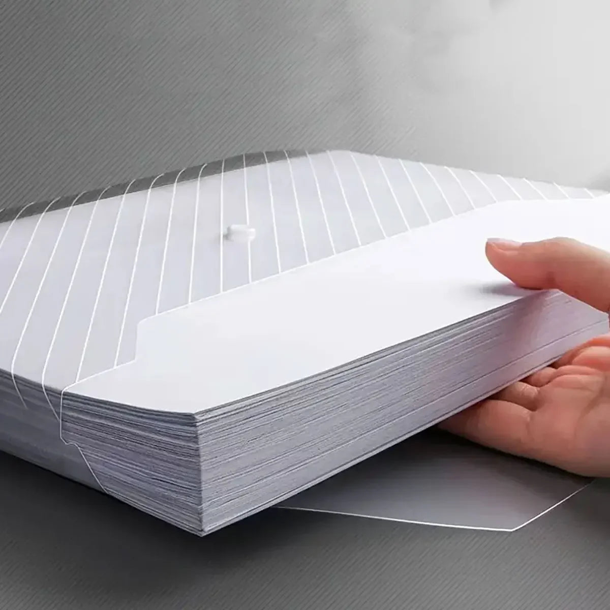 10-Piece A4 Transparent File Bag Set - Your Ultimate Solution for Organized Documents and Stationery!