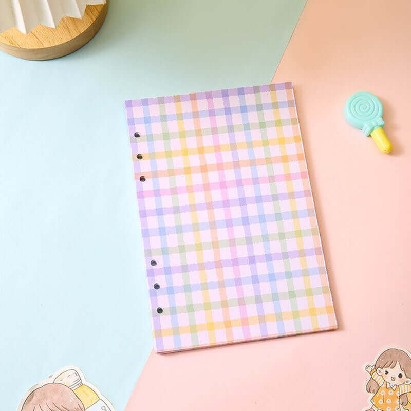 Colorful Marble Money Budget Planner Binder with Zipper and Cash Envelopes