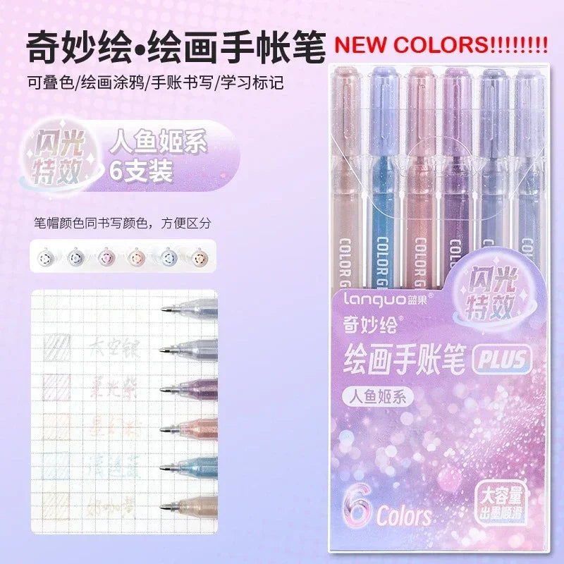 Unleash Your Creativity with the LANGUO Glitter Effects Gel Pen Set - 158 Dazzling Colors for Writing, Drawing, and Crafting!