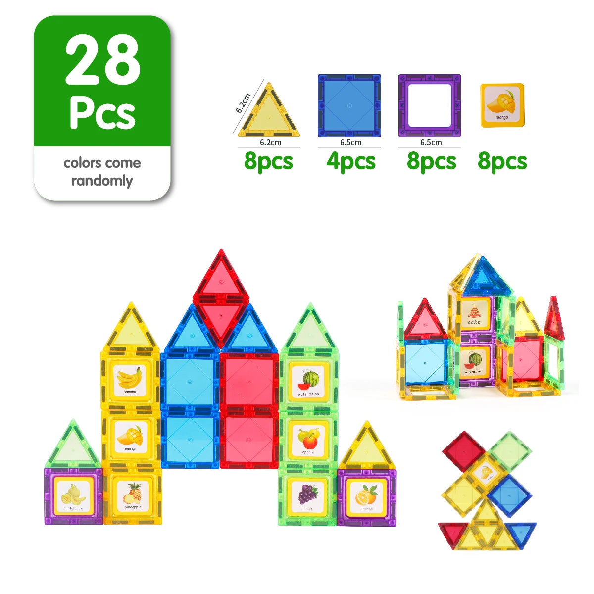 Magplayer Magnetic Building Blocks Set - Montessori Educational Toy for Kids, Perfect Gift for Boys and Girls!