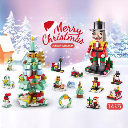 Ultimate Christmas Building Blocks Set - 24-Piece Advent Calendar DIY Kit for Kids 6+ - Perfect Holiday Gift!