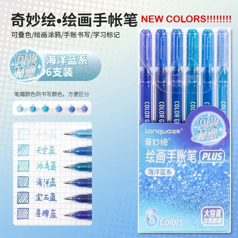 Unleash Your Creativity with the LANGUO Glitter Effects Gel Pen Set - 158 Dazzling Colors for Writing, Drawing, and Crafting!