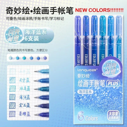 Unleash Your Creativity with the LANGUO Glitter Effects Gel Pen Set - 158 Dazzling Colors for Writing, Drawing, and Crafting!