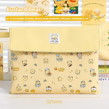 Kapibala Cartoon File Bag - The Ultimate Stylish Storage Solution for Students with High Capacity and Organization
