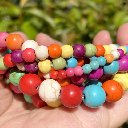 Vibrant Natural Stone Beads for Jewelry Making - Tiger Eye, Lava, Amazonite, Turquoise, Agate & Jasper in 4mm, 6mm, 8mm, 10mm Sizes for Stunning DIY Bracelets and Necklaces
