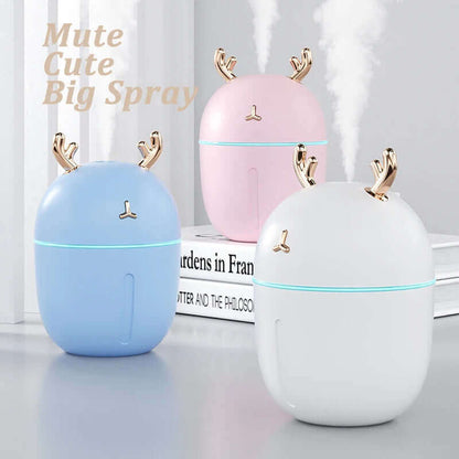 "USB Mini Humidifier with Aromatherapy for Bedroom Air Purification"