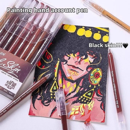 Elevate Your Creativity with the Languo Morandi Gel Pen Set - 9 Stunning 0.6mm Colors for Art, DIY & Scrapbooking
