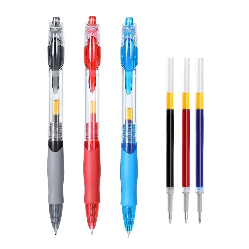 Elevate Your Writing with Our Premium Retractable Gel Pens Set – Choose from 13 or 30 Pcs in Bold Black, Vivid Red & Classic Blue Ink!