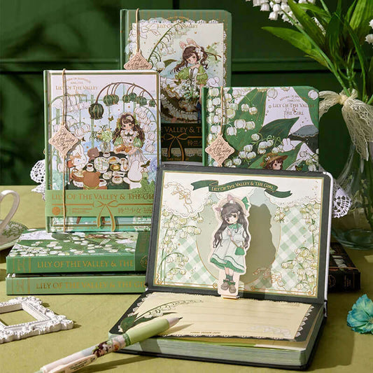 Lily of the Valley Girl Hardcover Notebook Set