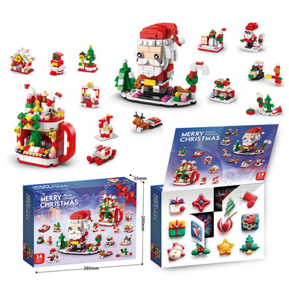 Ultimate Christmas Building Blocks Set - 24-Piece Advent Calendar DIY Kit for Kids 6+ - Perfect Holiday Gift!
