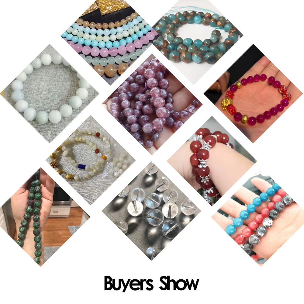 Vibrant Natural Stone Beads for Jewelry Making - Tiger Eye, Lava, Amazonite, Turquoise, Agate & Jasper in 4mm, 6mm, 8mm, 10mm Sizes for Stunning DIY Bracelets and Necklaces