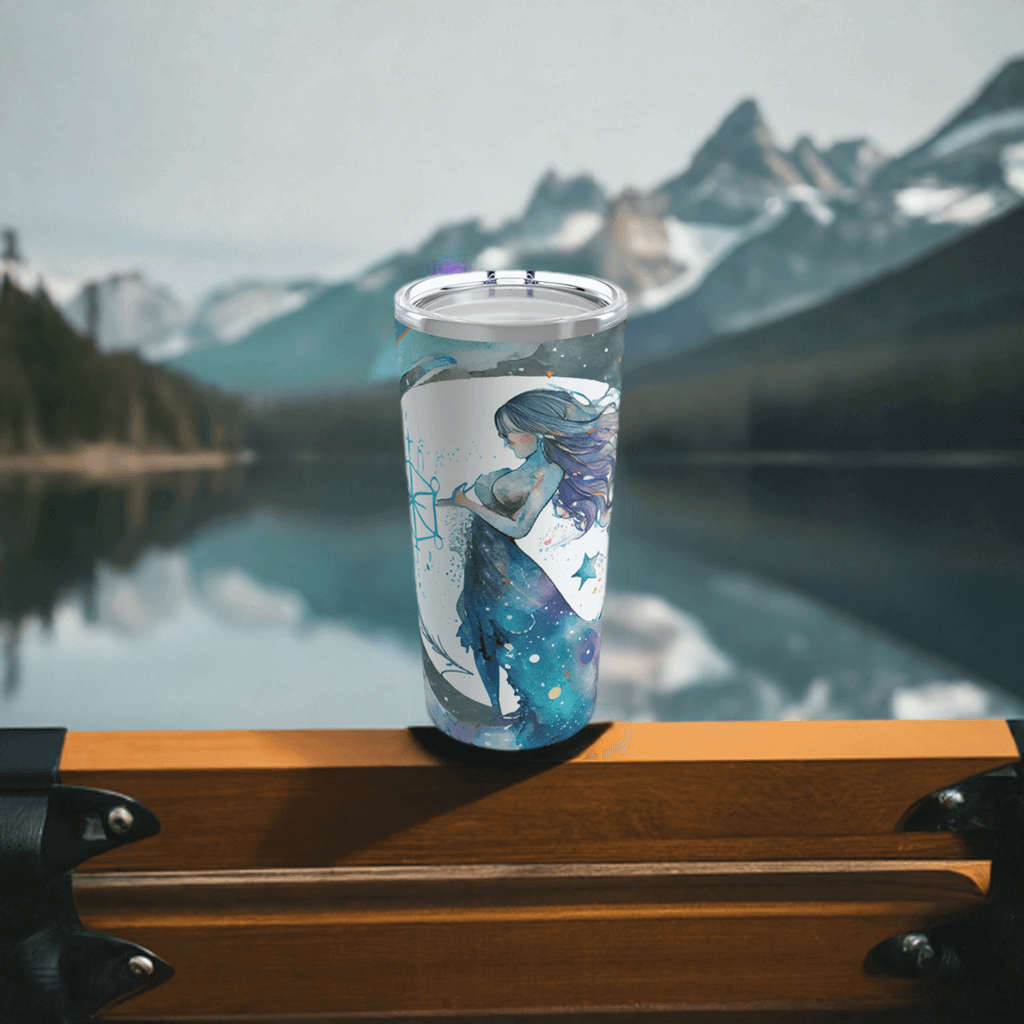 Aquarius zodiac tumbler mug