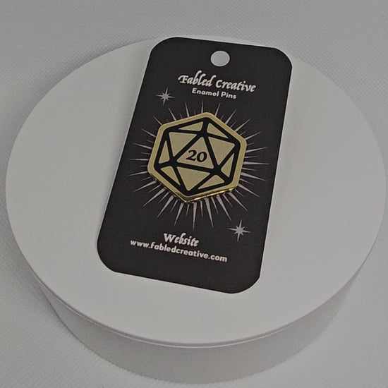 DND Enamel pin for gamers 