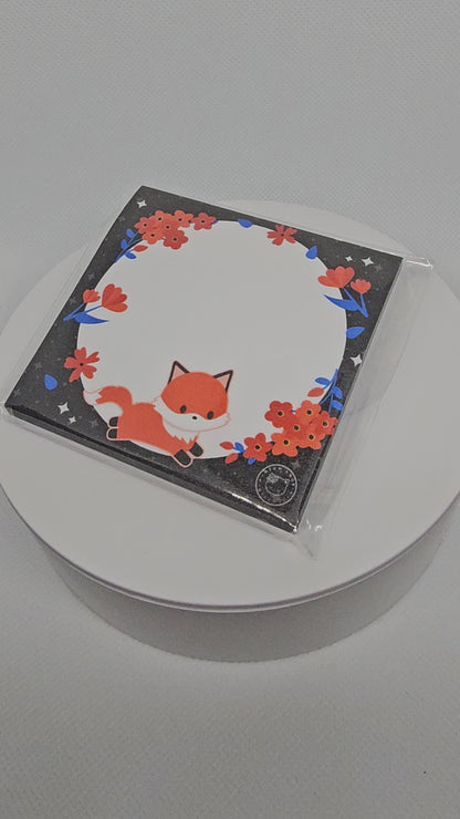 Cute fox sticky note pad