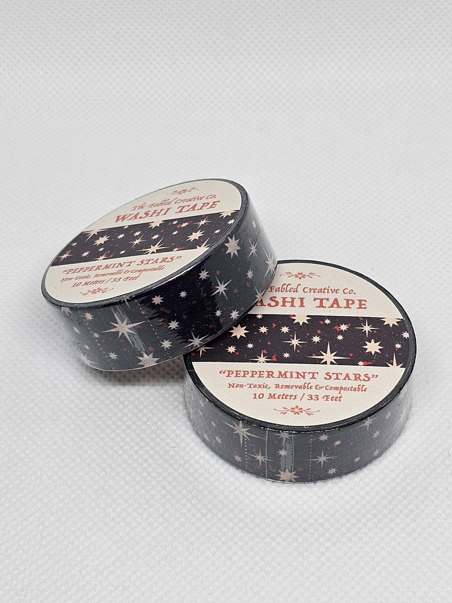 Peppermint Stars Washi  - Add a touch of magic, mystery and festivity!