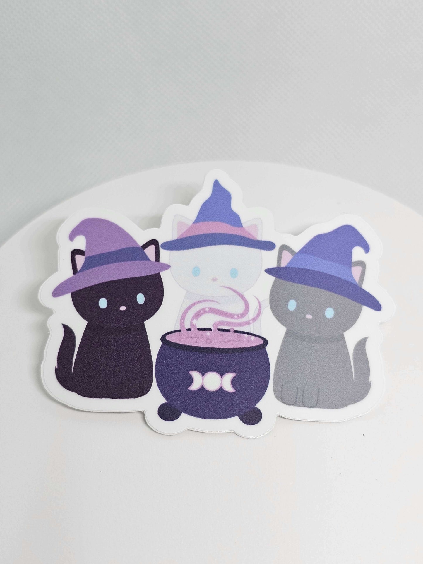 Witch Cats Vinyl Sticker - Add a little Witchy fun to your projects