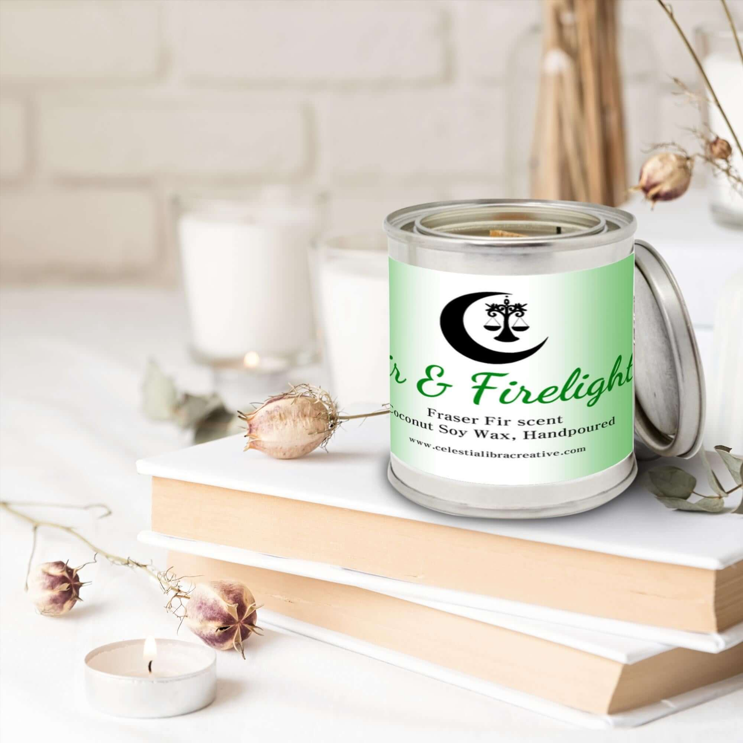 Artisanal Candle Collection: Scented Paint Can Delights with Wooden Wicks & Coconut Soy Wax