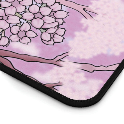 Whiskers in Bloom: Cat cafe deskmat - Purr-fectly PersonalizStep into a world of whimsy and wonder with our Purrfect Sakura Serenity Desk Pad! This delightful accessory features an adorable cat lounging amidst the delicate piDesk padCelestia Libra CreativeCelestia Libra CreativeCat Sakura Desk Mouse Pad