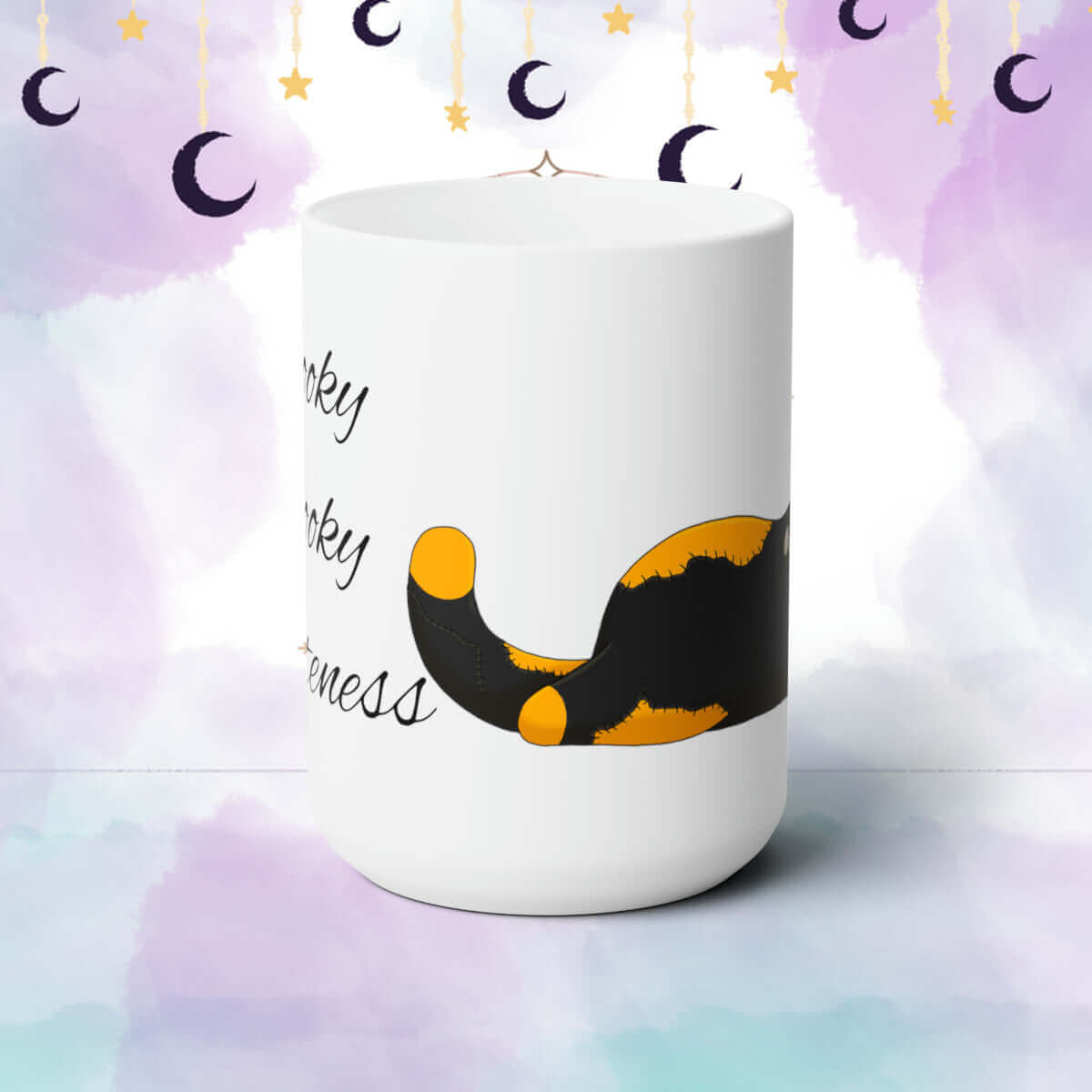 Franken kitty mug spooky kitty