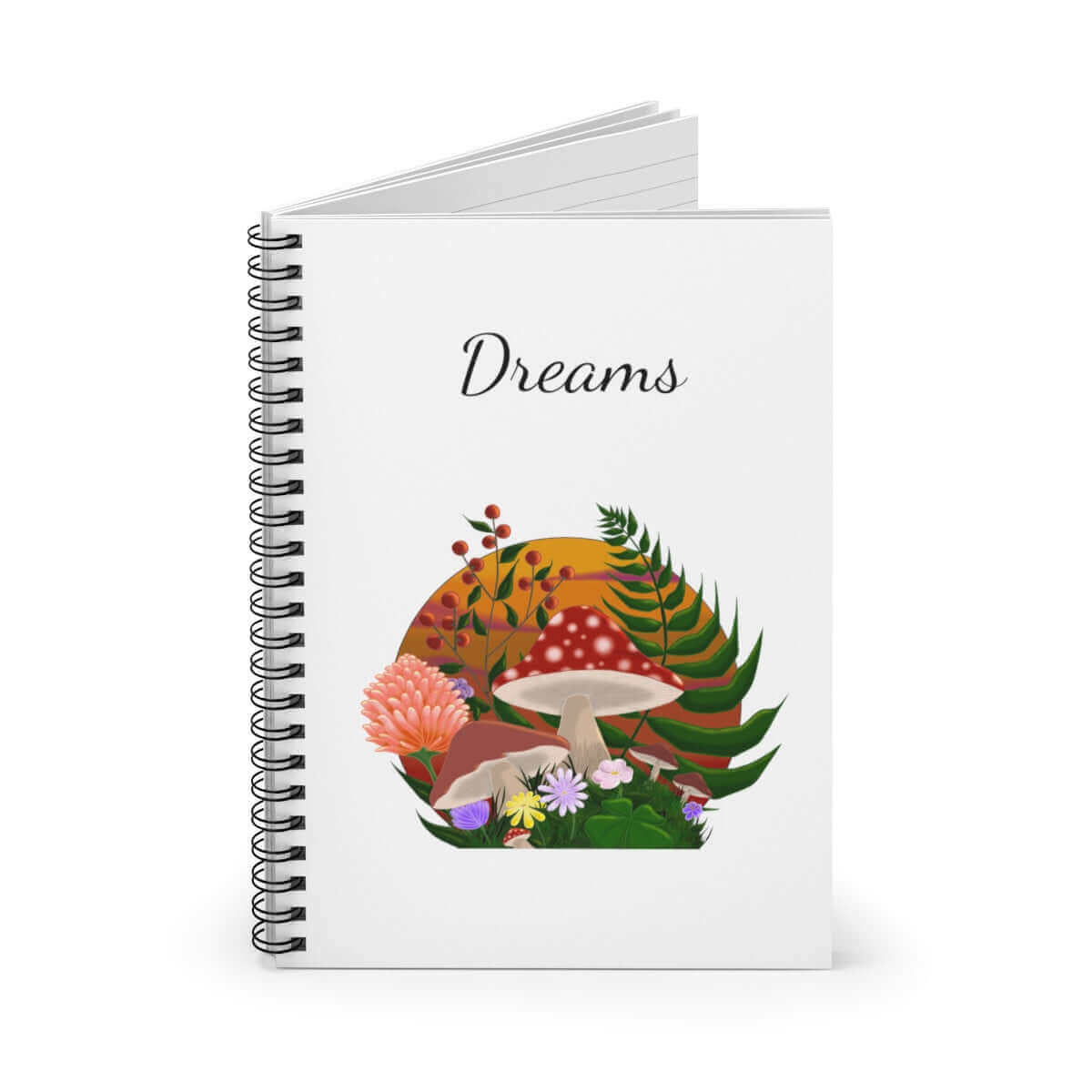 Flowers and Mushrooms NotebookDo you like Flowers and Mushrooms? Well here is the best of both world for your notebook needs! Whether for your journaling, note taking, or bullet journaling, this NotebooksCelestia Libra CreativeCelestia Libra CreativeMushrooms Notebook