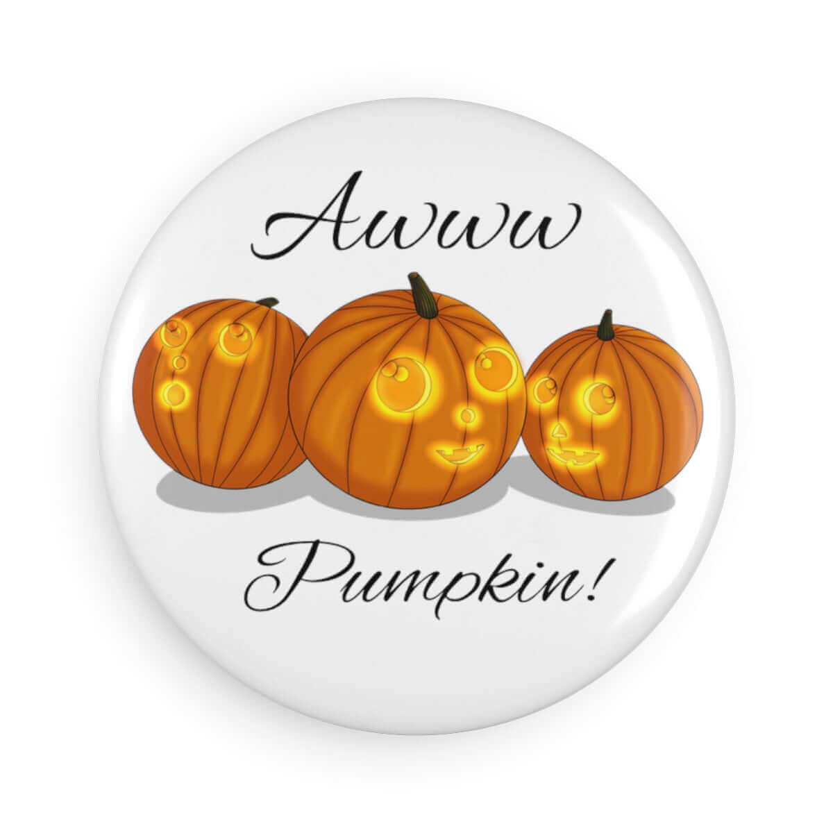 Pumpkin Family with "Awww Pumpkin" Saying, Add character to any metal!